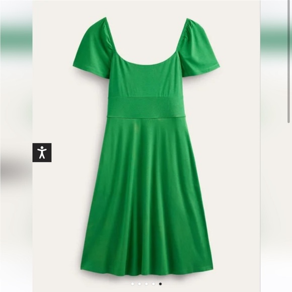 VEUC boden square neck jersey mini dress green 4 small 2024 current tag - Picture 12 of 12